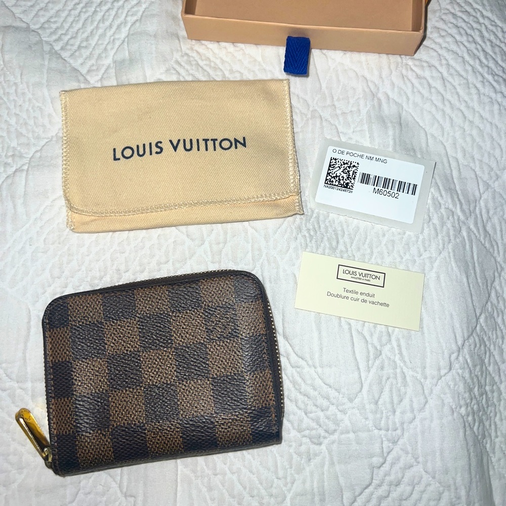 LOUIS VUITTON Zippy Coin Purse Damier Ebene